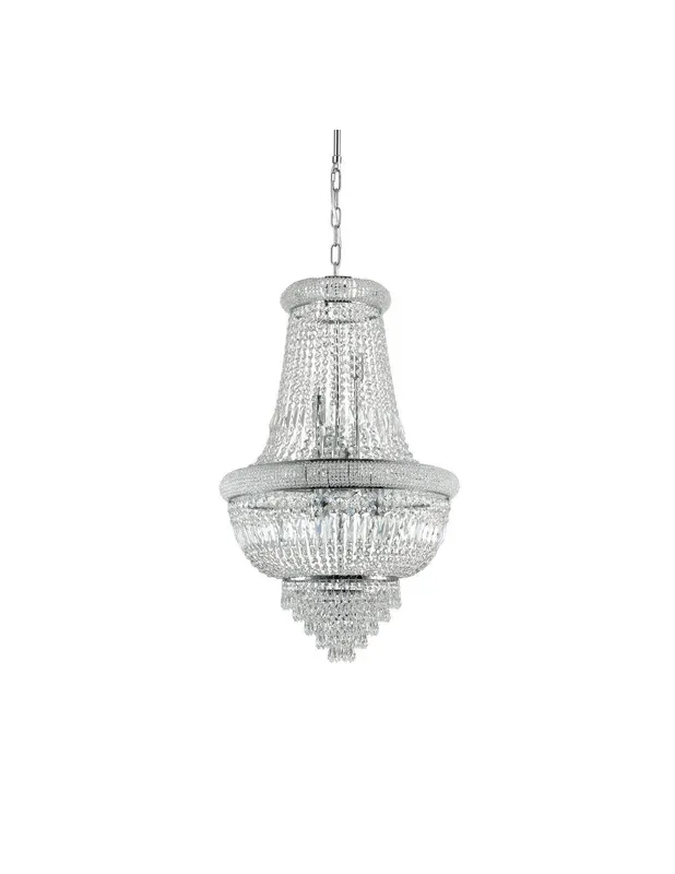 Ideal Lux Dubai SP10 lampadario classico cristallo a 10 luci E14 40W Offerta Limitata