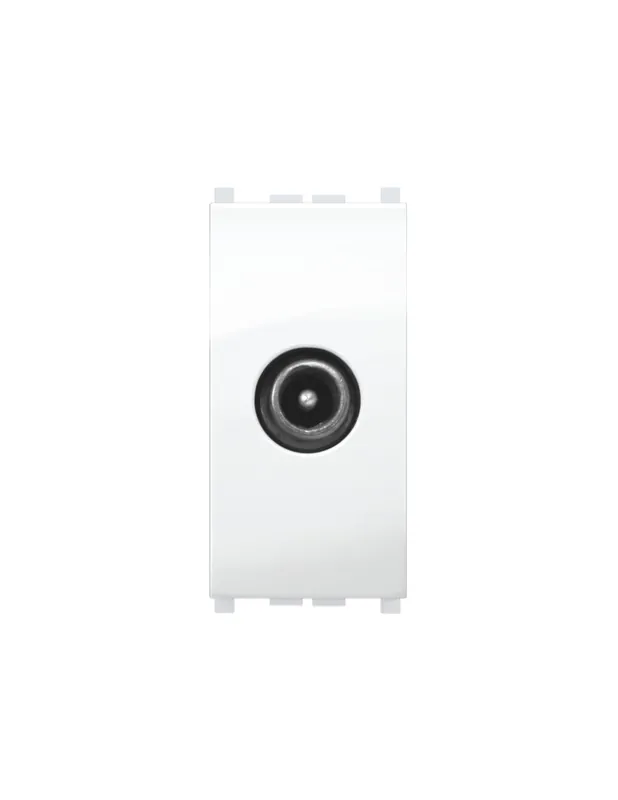 Presa coassiale ULB passante MiVida connettore Maschio 4dB bianco adattabile Vimar Plana Ordina Subito