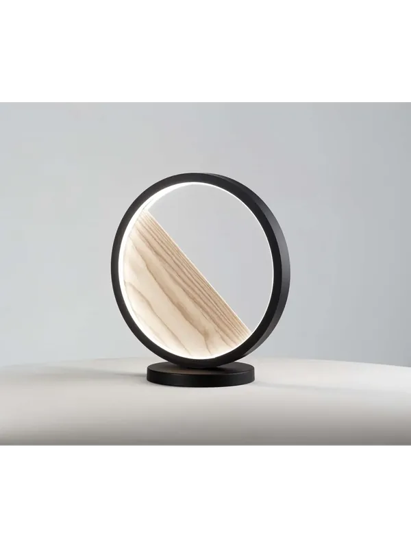 Lumetto moderno a led nero con legno per camera soggiorno FB-0005 Prezzo Di Fabbrica