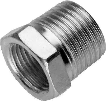 Ultima Occasione Riduzione in acciaio zincato maschio/femmina 1/2"x3/8" per acqua calda e fredda e sistemi di riscaldamento centralizzato