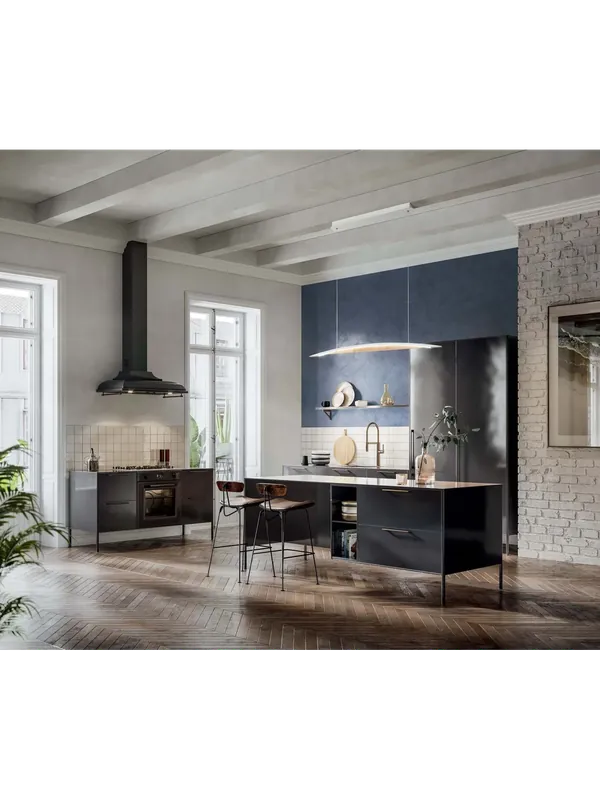 Di Tendenza Lampadario moderno a led bianco con legno per cucina soggiorno FB-0001