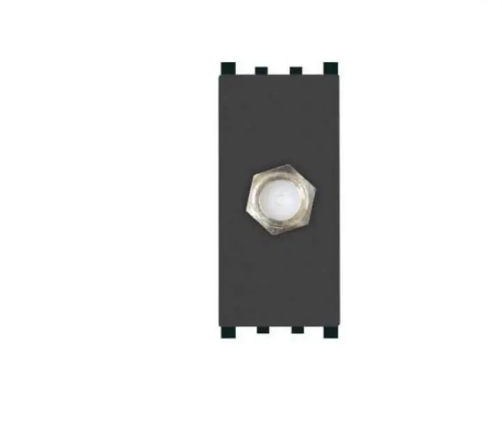 Quantità Limitata Presa sat femmina diretta Gem compatibile con Vimar Plana 14318 nero - 625N