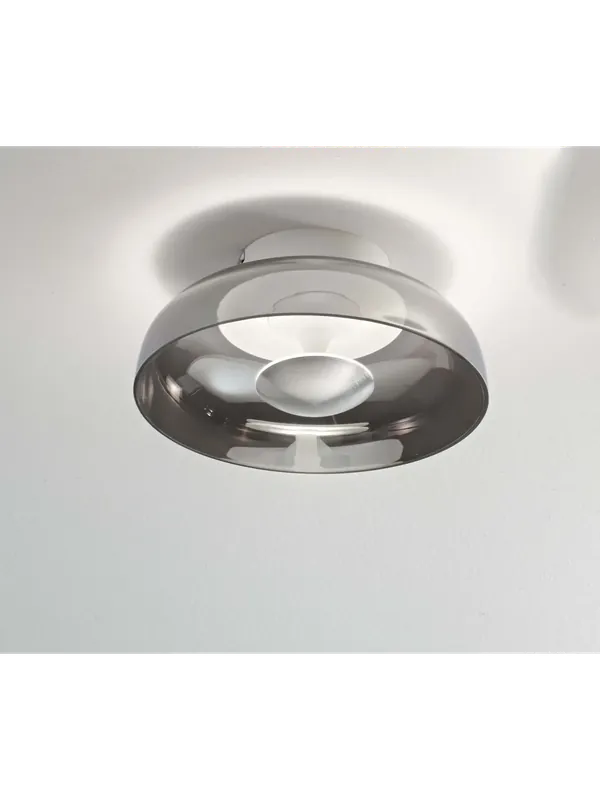 A Buon Prezzo Plafoniera moderna a led in vetro design fumè per camera soggiorno FB-0066