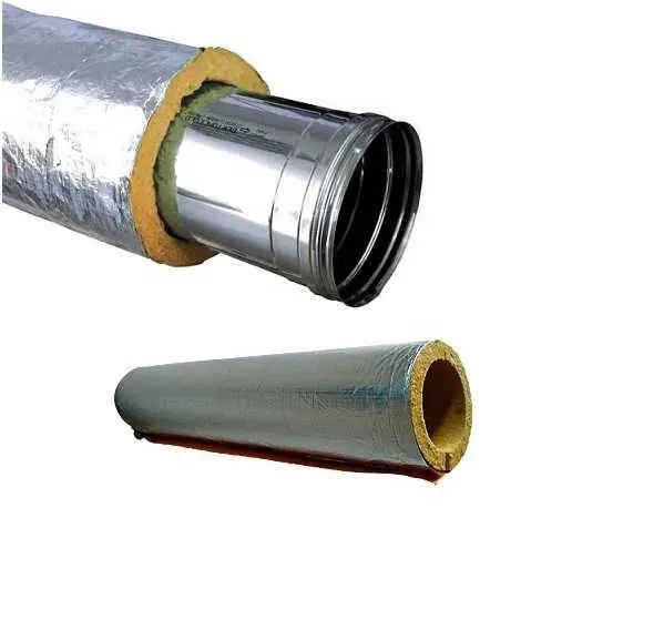 Coppelle in fibra di lana di roccia rivestita in alluminio Ø 200 mm Occasione