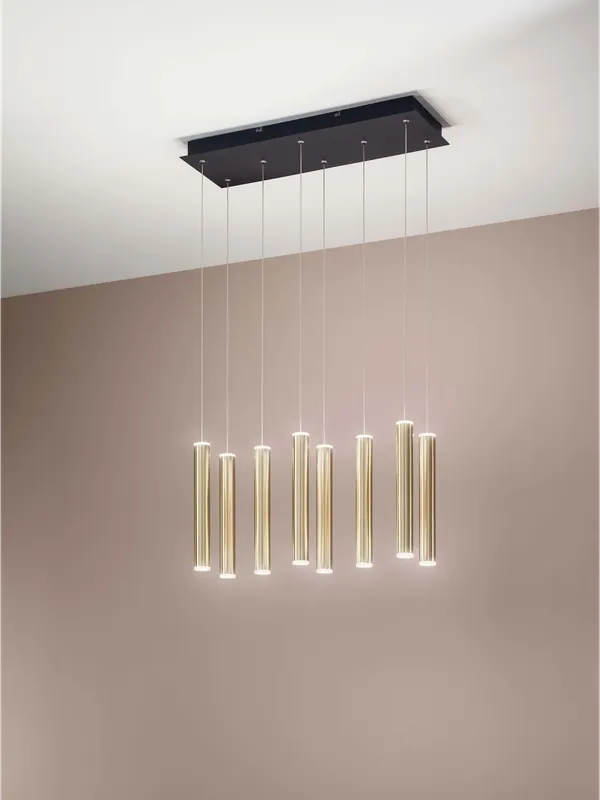Lampadario a sospensione led moderno design oro per cucina soggiorno FB-0061 Compra Adesso