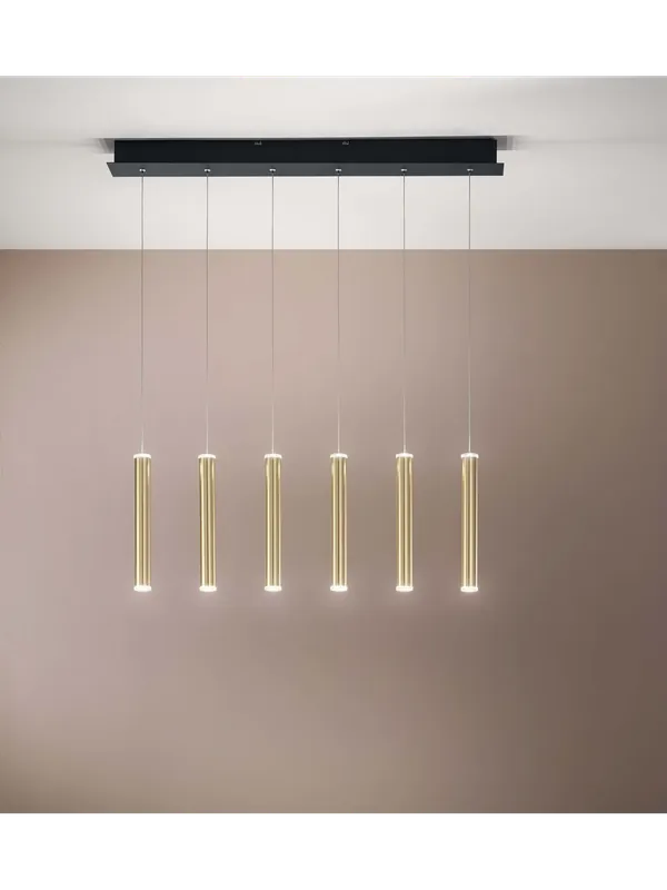 Lampadario a sospensione a led moderno design oro per cucina camera FB-0058 Consegna Rapida