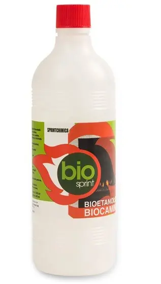 Combustibile liquido Bioetanolo per caminetti e torce 1 lt Prezzo Basso