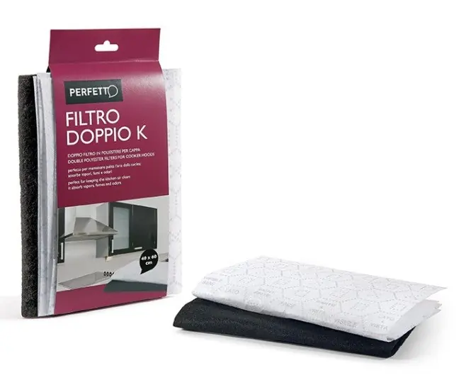 Più Venduto Filtro cappa Doppio K Perfetto ai carboni attivi per trattenere grassi, vapori e odori