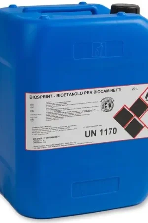 Esclusivo Combustibile liquido Bioetanolo per caminetti e torce 20 lt