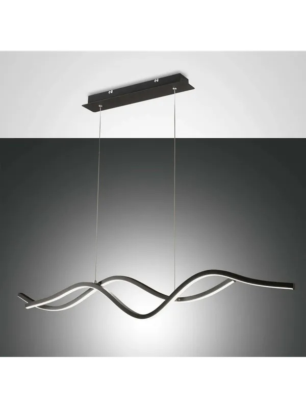 Lampadario a led moderno design nero ufficio camera FB-0050 Ultima Occasione