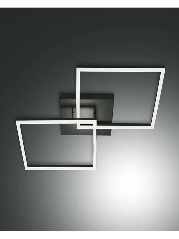 Pagamento Sicuro Plafoniera a led moderna quadrata design antracite ufficio camera FB-0049