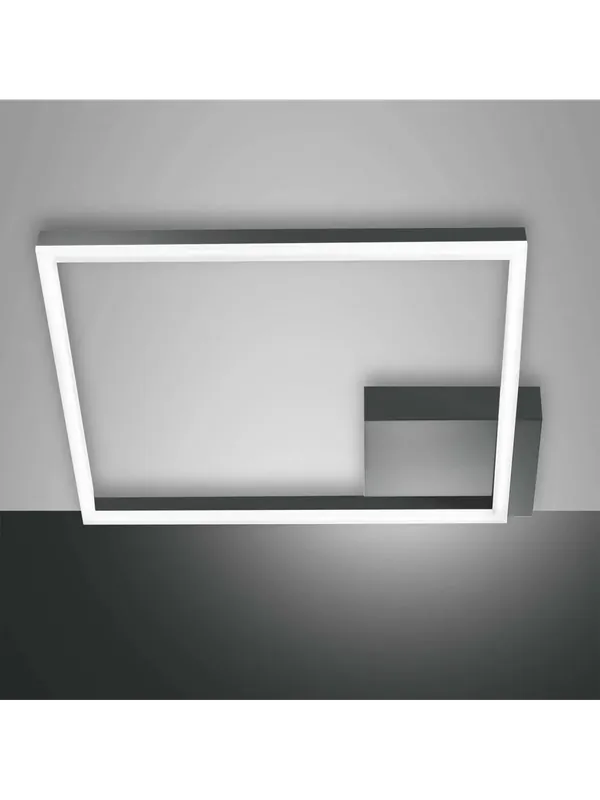 Plafoniera a led moderna quadrata design antracite ufficio camera FB-0045 Spedizione Espresso