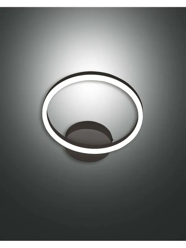 Saldi Applique a led moderno design nero cerchio per corridoio camera FB-0033