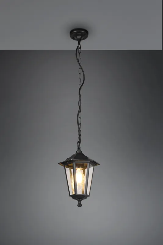 A Buon Prezzo PIENZA SOSPENTouchdimmerONE DA ESTERNO 6 LATI FUTouchdimmerONE DI ALLUMINIO NERA E VETRO TRASPARENTE H. 83CM IP44