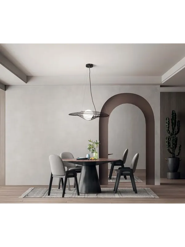 Lampadario moderno design nero con sfera per cucina soggiorno FB-0022 A Buon Prezzo