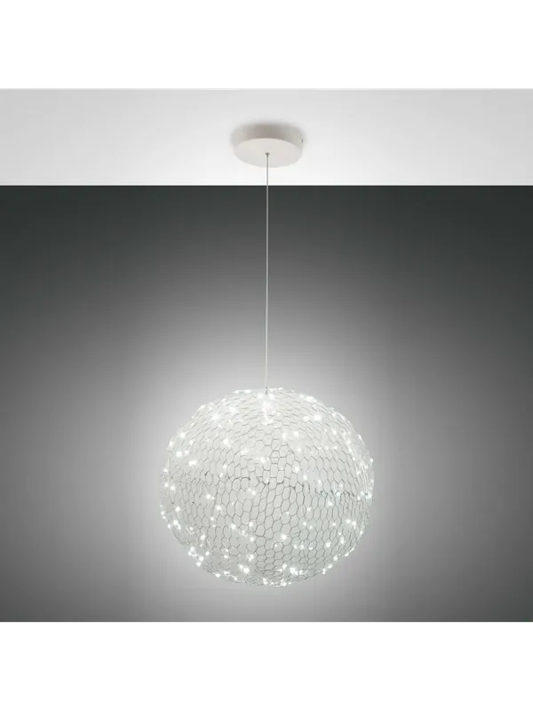 Prezzo Ridotto Lampadario a led moderno bianco sfera D.50cm per camera soggiorno FB-0020