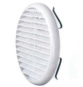 Griglia aerazione plastica tonda con molle Ø 125-160mm Promozione