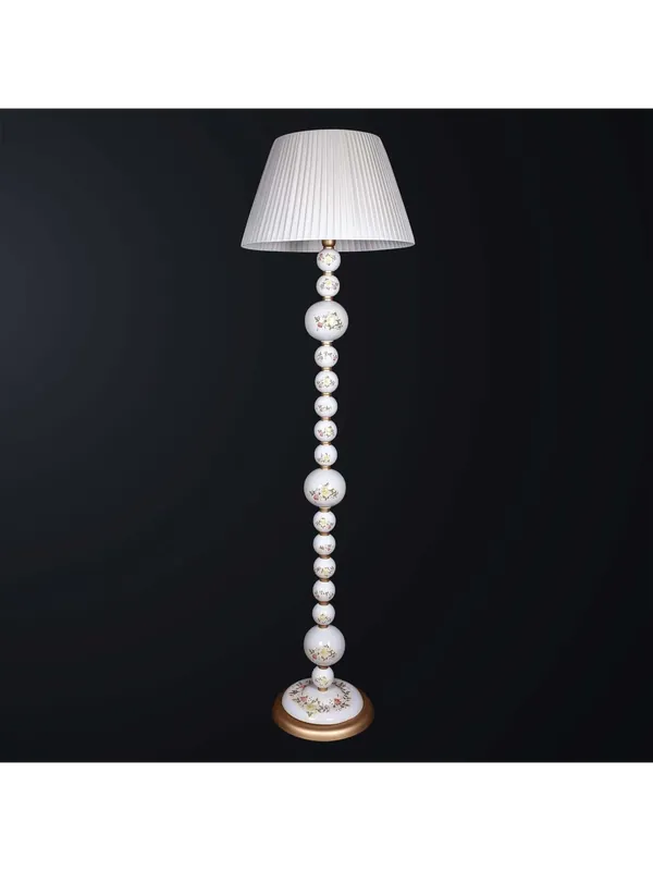 Piantana classica in ceramica decorata a 1 luce BGA 3432 Soddisfatti O Rimborsati