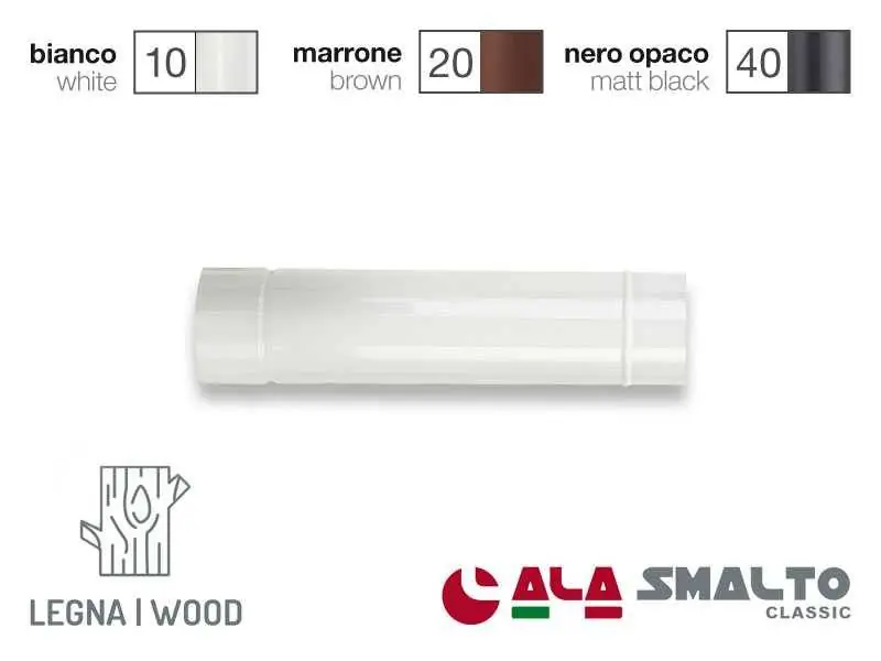 TUBO SMALTATO BIANCO ALA Ø11cm 50cm Offerta Limitata