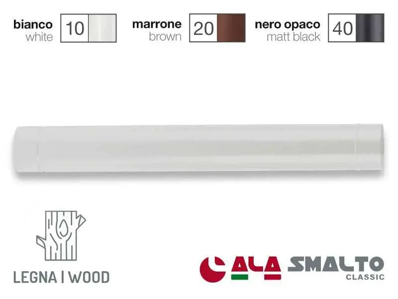 Offerta Lampo TUBO SMALTATO BIANCO ALA Ø15cm 100cm