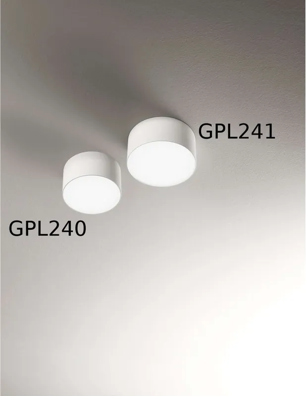 Gea Led Cloe GPL240 applique led - plafoniera cilindrica 12 cm diametro Must-Have