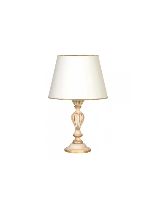 Lumetto classico in legno decapè oro a 1 luce esse 711/bp Sconto