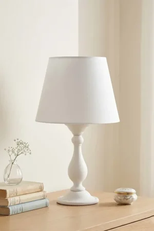 Ultima Occasione Lume grande classico in legno bianco shabby chic 1 luce esse 817/bg