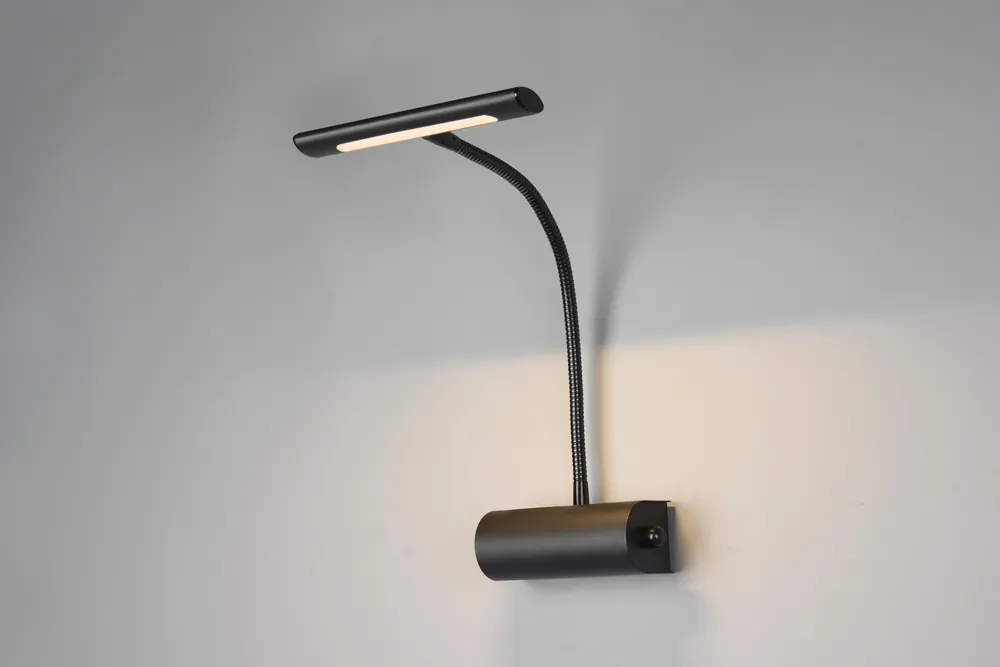 Promozione Esclusiva CURTIS APPLIQUE LED NERA C/FLESTouchdimmerBILE CM18xH35
