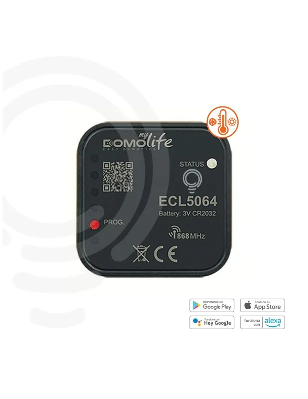 Sensore di temperatura da incasso con alimentazione a batteria 3V Soddisfatti O Rimborsati