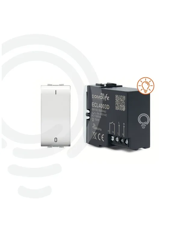 Interruttore domotico bianco modulare con 1 circuito comandato 230V Offerta