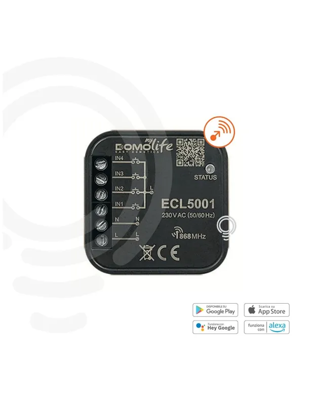 Comando Da Incasso a 4 Ingressi Cablati 230V A Buon Prezzo