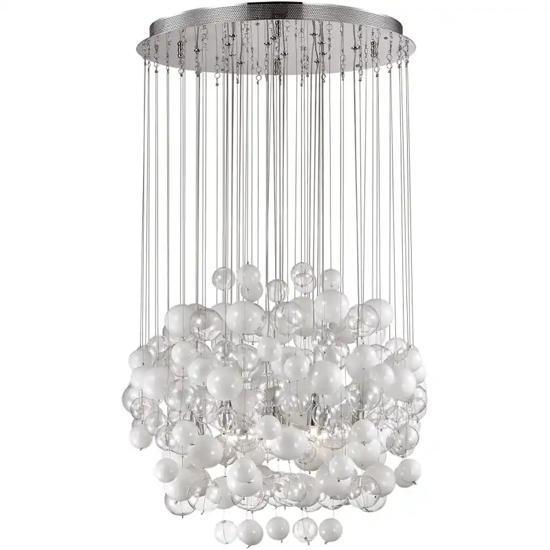 ideal lux bollicine sp14 bianco lampadario a sospensione soffitto moderno IDEAL LUX 087924 Popolare