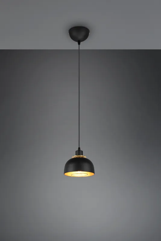 Occasione Imperdibile PUNCH SOSPENTouchdimmerONE METALLO NERO E ORO D. 18CM