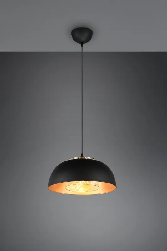 Ordina Subito PUNCH SOSPENTouchdimmerONE METALLO NERO E ORO D. 35CM