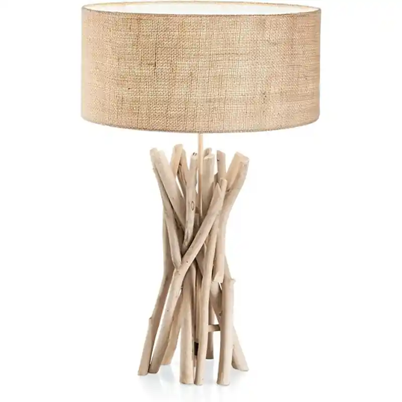 Offerta ideal lux driftwood tl1 lampada da tavolo IDEAL LUX 129570