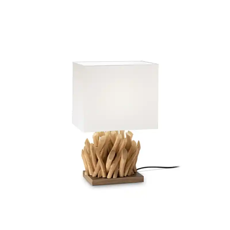 ideal lux snell tl1 small lampada da tavolo base in legno IDEAL LUX 201382 Spedizione Espresso