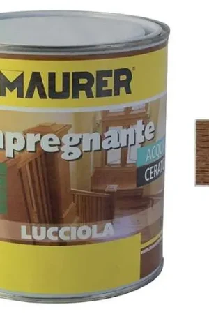 Impregnante per legno all‘acqua effetto cerato MAURER 2,5 lt Noce chiaro Spedito Oggi
