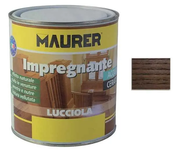 Soddisfatti O Rimborsati Impregnante per legno all‘acqua effetto cerato MAURER 2,5 lt Noce scuro
