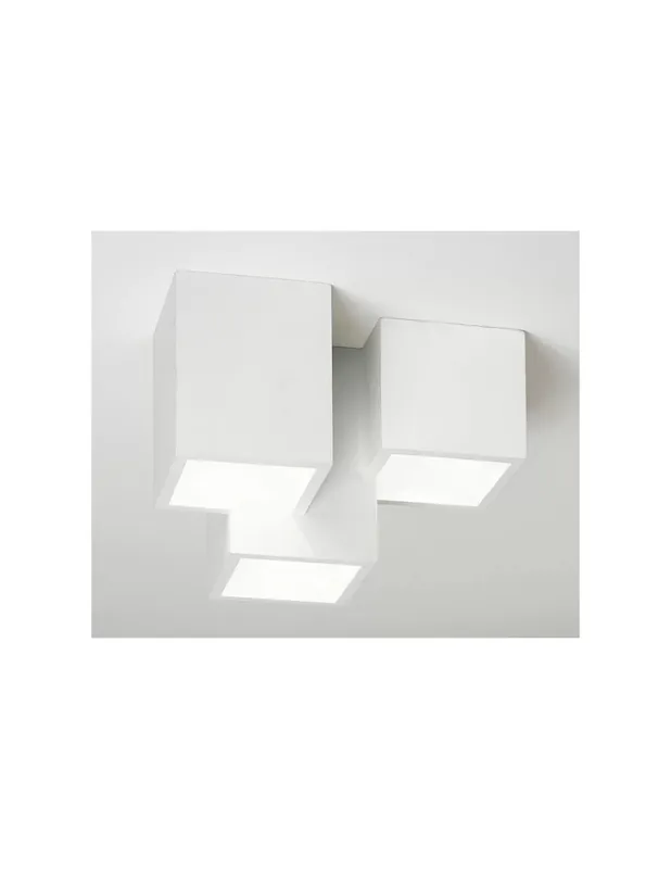 Sforzin Tecnico Heraea T193 plafoniera moderna in gesso Super Prezzo