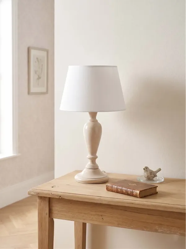Lume grande classico in legno beige a 1 luce esse 496/bg Occasione Imperdibile