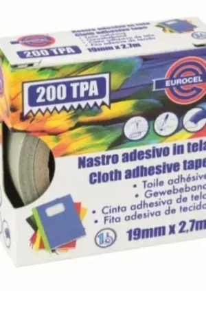 NASTRO ADESIVO IN TELA PLASTIFICATO TPA 19mm x 2,7mt GRIGIO Miglior Prezzo