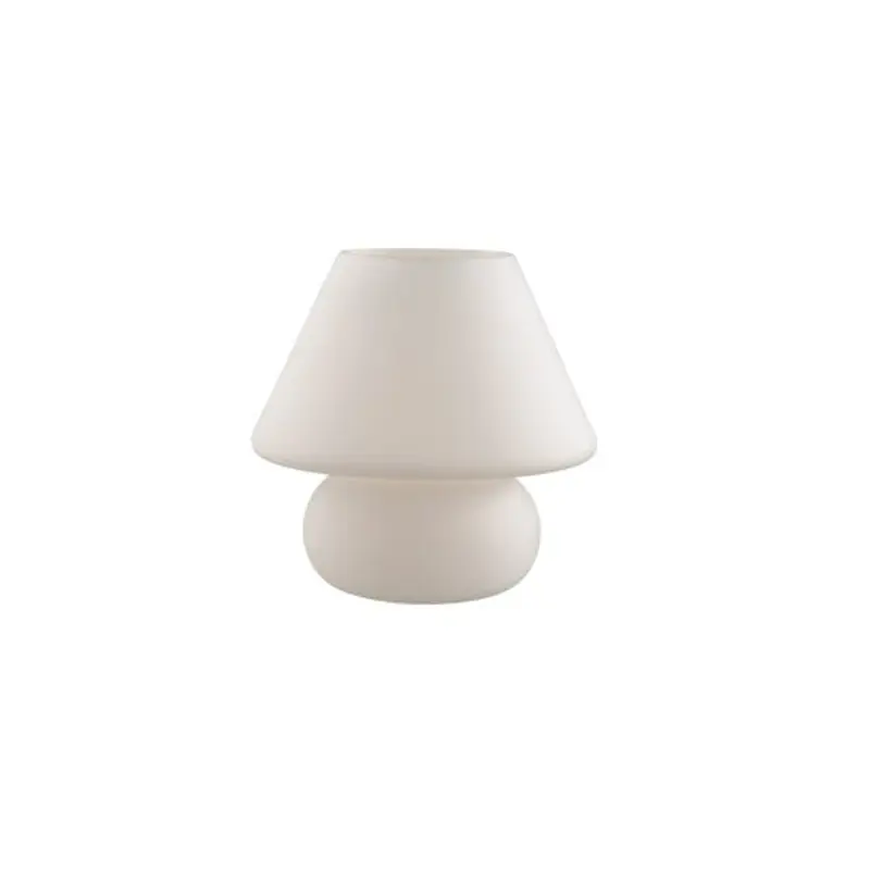 ideal lux prato tl1 big bianco lampada da tavolo una luce bianca abat jour di design moderna IDEAL LUX 074702 Ultime Pezzi
