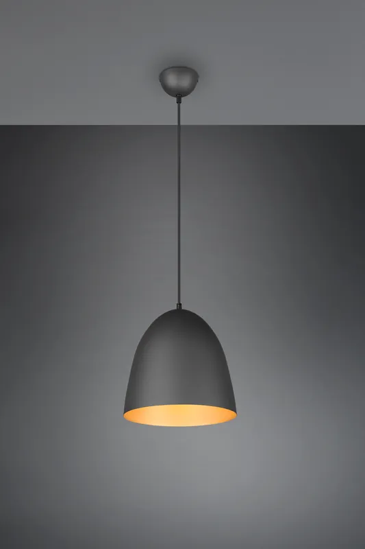 Compra Oggi Stesso TILDA SOSPEN Touchdimmer ONE METALLO CUPOLA NERA E ORO D.25CM