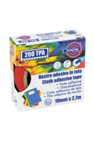 Compra Oggi Stesso NASTRO ADESIVO IN TELA PLASTIFICATO TPA 19mm x 2,7mt ROSSO