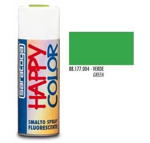 SMALTO SPRAY 400ml FLUORESCENTE VERDE Compra Oggi Stesso