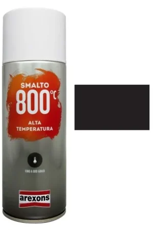 Economico Smalto spray 400ml Alta Temperatura 800° Nero