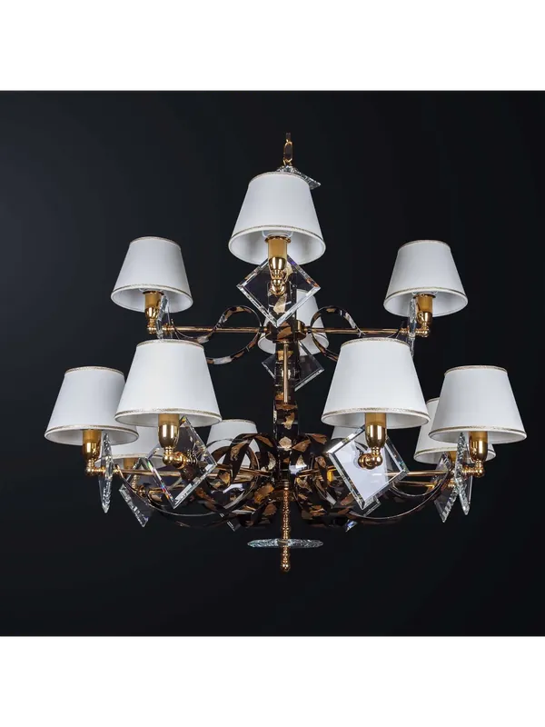 Ultime Pezzi Lampadario classico design cristallo swarovsky a 12 luci BGA 3165-12