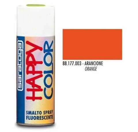 SMALTO SPRAY 400ml FLUORESCENTE ARANCIONE Reso Gratuito