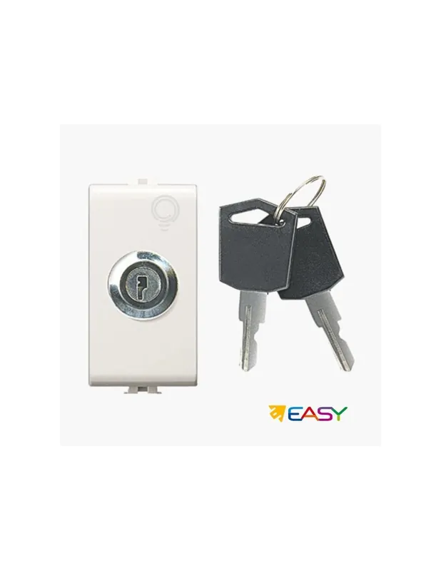 Interruttore unipolare con chiave posizione ON oFF 10A matix Offerta Lampo