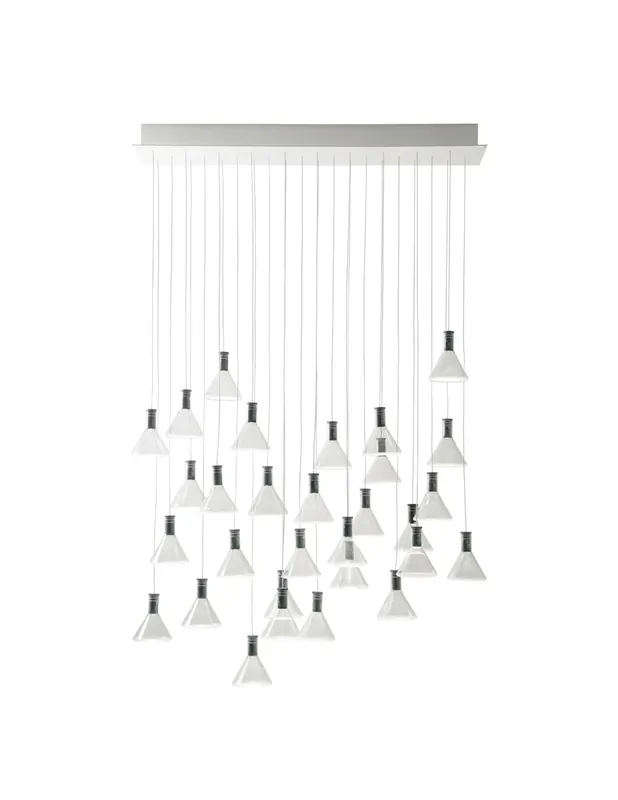Acquista Ora Fabbian Multispot Polair F32 A50 lampadario moderno 30 luci